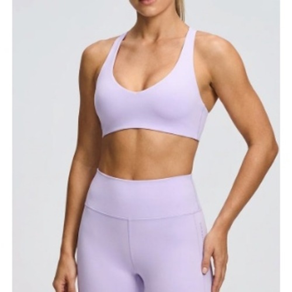 Crop Shop Boutique Women's Fleur Strappy Fade Romy Crop Sports Bra Size S NWOT